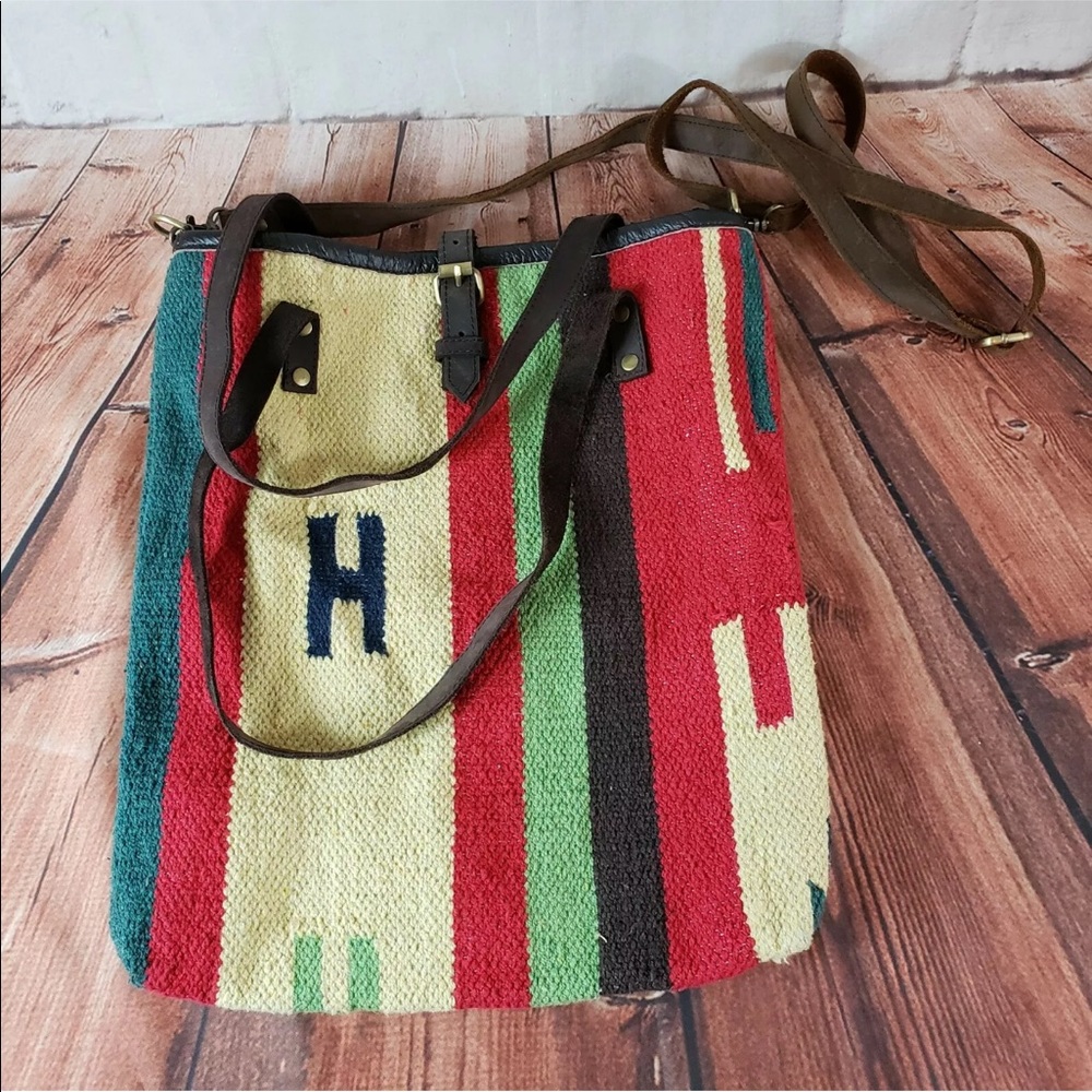 RAJ WOVEN LARGE HANDBAG